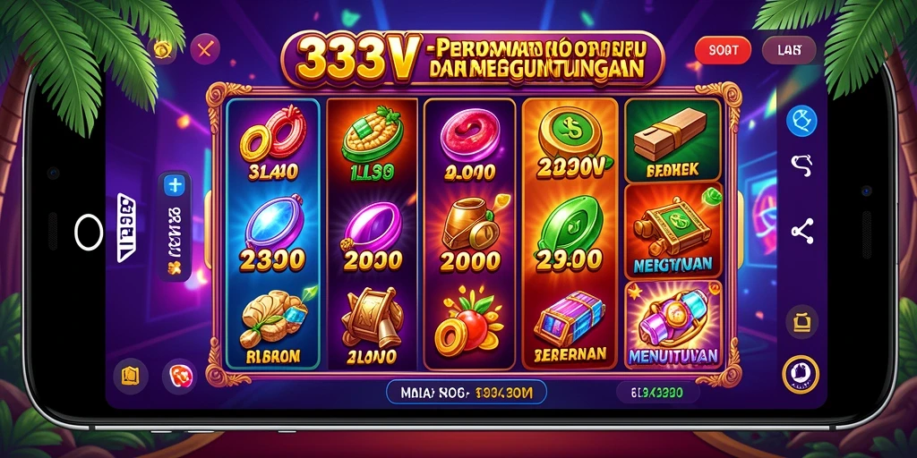 Tampilan menarik dari gameplay Slot di 333V.