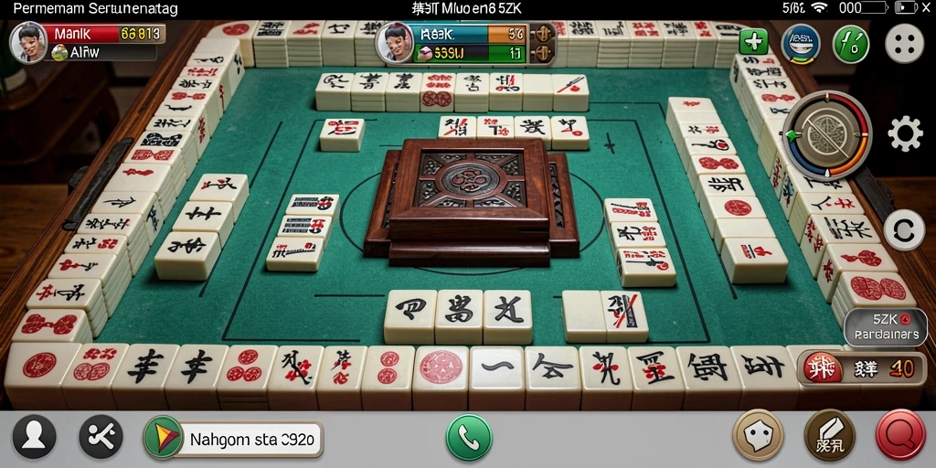 Tangkapan layar gameplay 5ZK menampilkan tantangan Mahjong yang menarik.