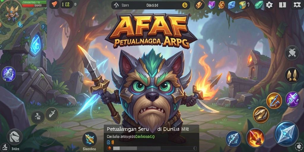 Tampilan gameplay seru dari AFAF yang menampilkan aksi ARPG.