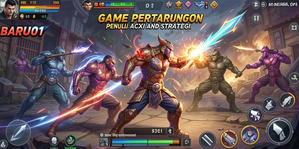 Gameplay seru di BARU01 dengan pertarungan yang intens.