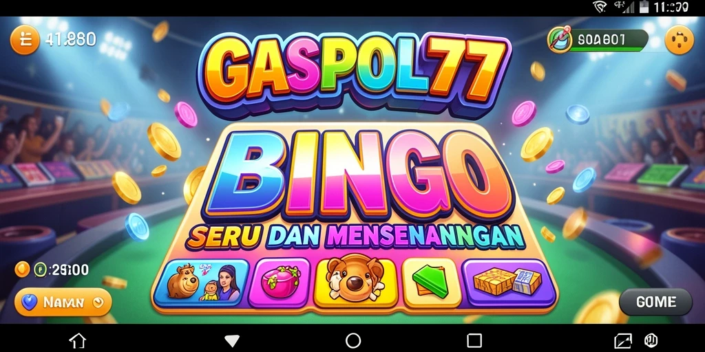 Tampilan menarik dari gameplay seru GASPOL77 Bingo.