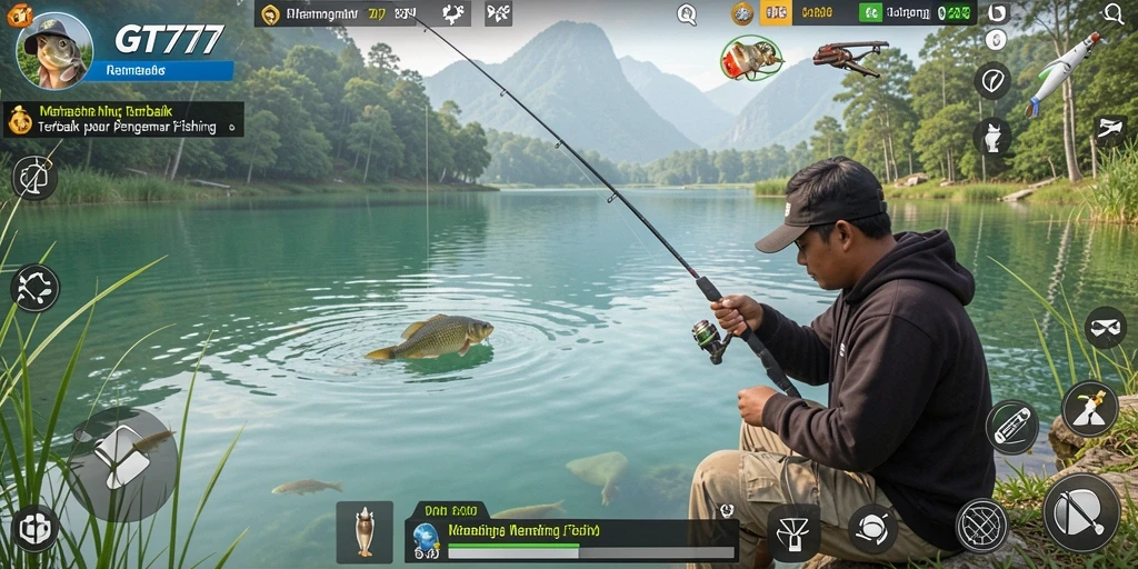Tangkapan besar dalam permainan memancing GT777 yang menakjubkan.
