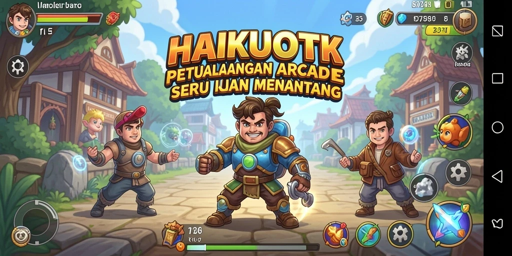 Gameplay HAIKUOTK yang penuh warna dan menantang.