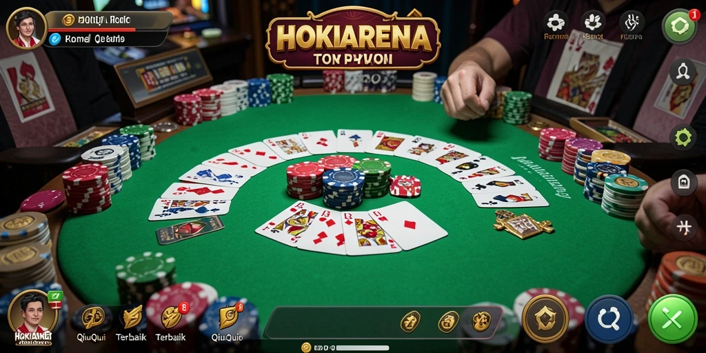 Tampilan gameplay QiuQiu yang menarik di HOKIARENA.