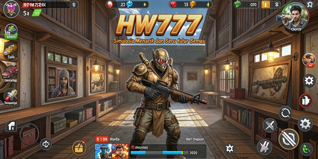 Tangkapan layar dari gameplay HW777 yang menunjukkan pengalaman simulasi yang seru.