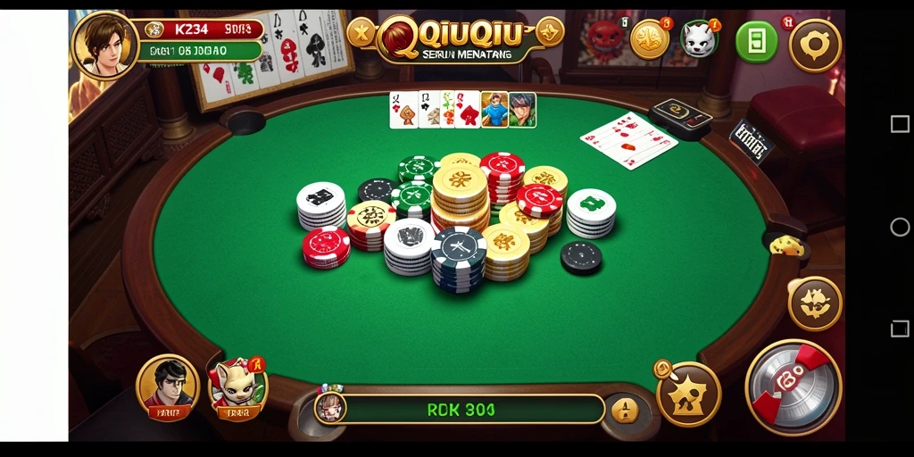 Menampilkan gameplay QiuQiu yang seru dan kompetitif.