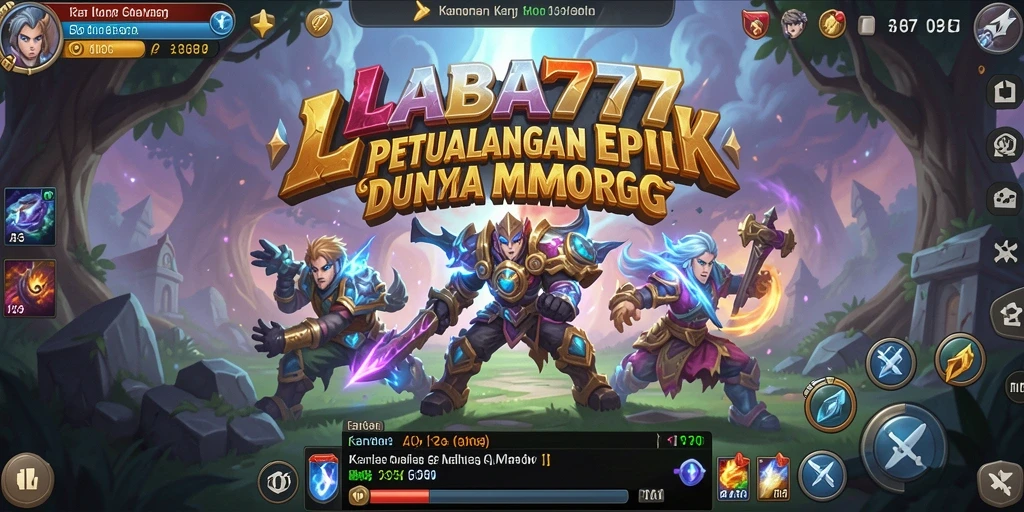 Screenshot utama LABA777 menampilkan petualangan seru dalam MMORPG.