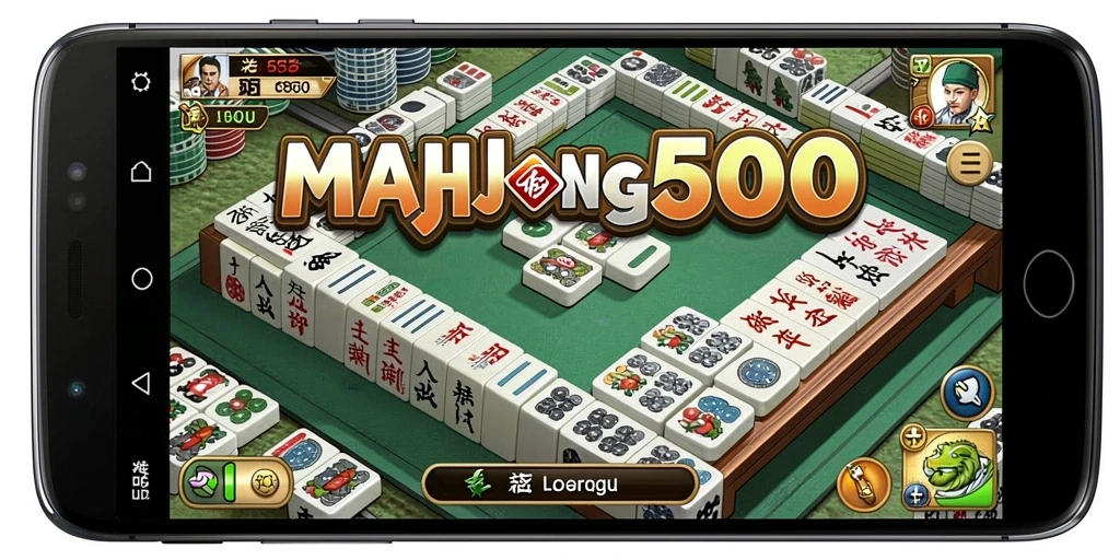 Tampilan gameplay menantang dari MAHJONG500 yang memacu strategi.