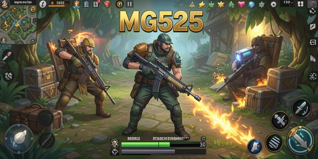 Tampilan gameplay menarik dari MG525 dengan elemen SLG.