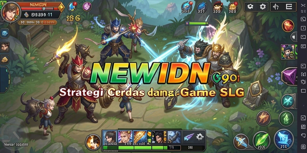 Gameplay menarik dalam NEWIDN yang menunjukkan strategi SLG.