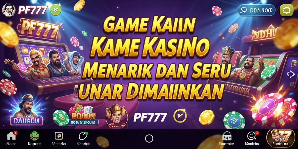 Tampilan menarik dari gameplay Kasino PF777 yang mendebarkan.