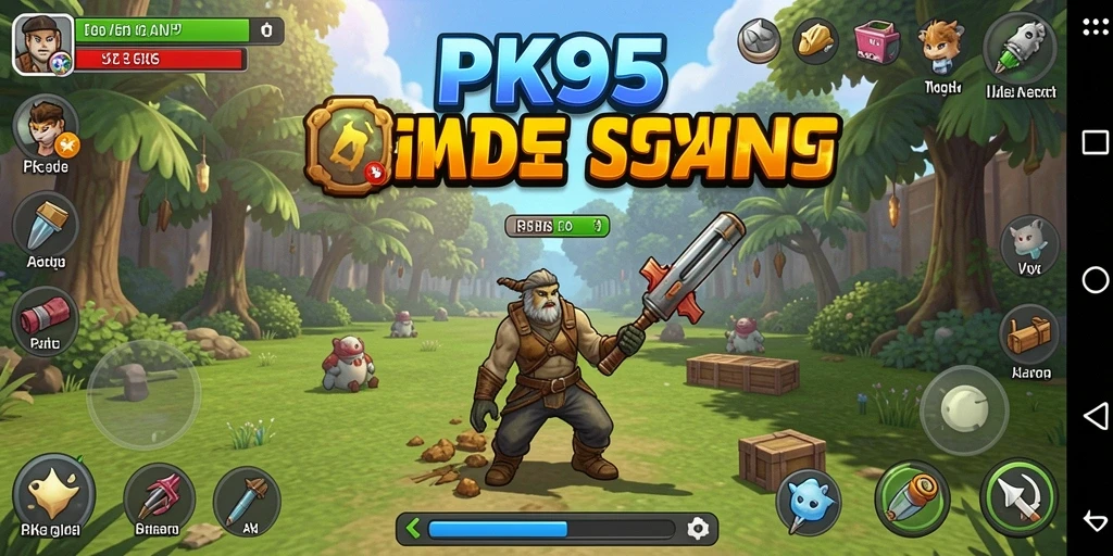 Tampilan gameplay PK95 yang menarik dalam genre Idle.