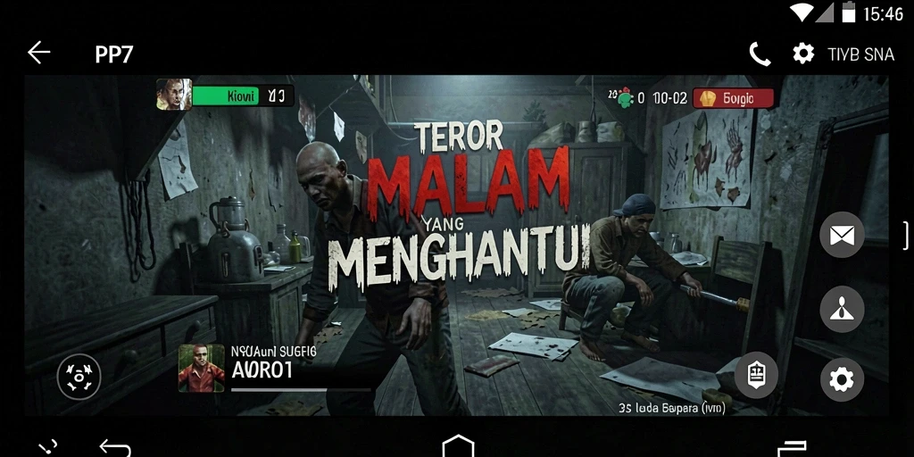 Tangkapan layar gameplay PP7 menampilkan ketegangan dan kengerian yang menyelimuti pemain.