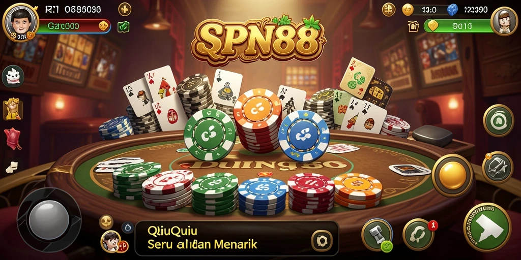 Screenshot SPN88 menampilkan gameplay QiuQiu yang mendebarkan.
