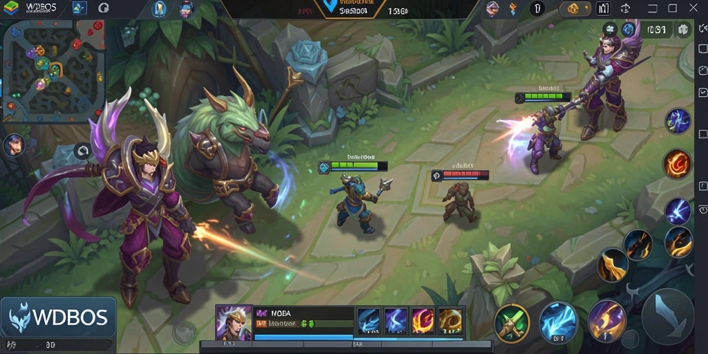 Screenshot gameplay WDBOS yang menarik dan dinamis.